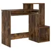 Image de Vidaxl bureau chêne fumé 106 x 41 x 88.5 cm bois d'ingénierie