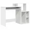 Image de Vidaxl bureau avec tiroir blanc 120,5 x 44 x 88,5 cm bois d'ingénierie