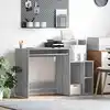 Image de Bureau Gris Sonoma 120,5 X 44 X 88,5 Cm Bois D'ingénierie Vidaxl