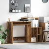 Image de vidaXL Bureau avec Rangement Bois Ancien 120.5 x 44 x 88.5 cm 869480