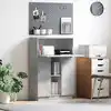 Image de Bureau Gris Béton 71.5 X 31.5 X 106.5 Cm Bois D'ingénierie Vidaxl