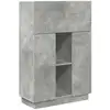 Image de Vidaxl bureau gris béton 71.5 x 31.5 x 106.5 cm bois d'ingénierie