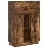 Image de Vidaxl bureau chêne fumé 71.5 x 31.5 x 106.5 cm bois d'ingénierie