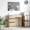 Image de Bureau Chêne Sonoma 90 X 37,5 X 75 Cm Bois D'ingénierie Vidaxl