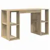 Image de Vidaxl bureau chêne sonoma 130 x 50.5 x 75 cm bois d'ingénierie