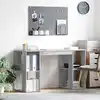 Image de Bureau Gris Sonoma 130 X 50.5 X 75 Cm Bois D'ingénierie Vidaxl