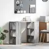 Image de Bureau Gris Sonoma 90 X 50 X 75 Cm Bois D'ingénierie Vidaxl