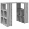 Image de Vidaxl bureau gris sonoma 90 x 50 x 75 cm bois d'ingénierie