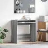 Image de Bureau Gris Sonoma 77,5 X 43 X 79 Cm Bois D'ingénierie Vidaxl