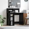 Image de Bureau Chêne Noir 90 X 48 X 101,5 Cm Bois D'ingénierie Vidaxl