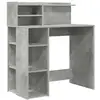 Image de Vidaxl bureau gris béton 90 x 48 x 101,5 cm bois d'ingénierie