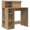 Image de Vidaxl bureau chêne artisanal 90 x 48 x 101,5 cm bois d'ingénierie