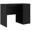 Image de Vidaxl bureau chêne noir 102 x 50 x 75 cm bois d'ingénierie