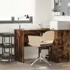 Image de Bureau Chêne Fumé 102 X 50 X 75 Cm Bois D'ingénierie Vidaxl