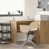 Image de Bureau Chêne Artisanal 102 X 50 X 75 Cm Bois D'ingénierie Vidaxl