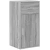 Image de Buffet contemporain - vidaXL - Sonoma gris - Bois dingénierie - 38x34x75 cm - Grand espace de rangement