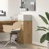 Image de Buffet Avec Tiroir Chêne Artisanal 38 X 34 X 75 Cm Vidaxl