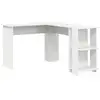 Image de Vidaxl bureau d'angle blanc 140 x 113,5 x 75 cm bois d'ingénierie