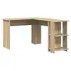 Image de Vidaxl bureau d'angle avec étagère chêne sonoma 140 x 113,5 x 75 cm