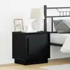 Image de Cabinet De Chevet Noir 44 X 34,5 X 45 Cm Bois D'ingénierie Vidaxl