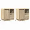 Image de Vidaxl cabinet de chevet 2 pcs chêne sonoma 50 x 34,5 x 50 cm.
