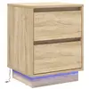 Image de Vidaxl cabinet de chevet avec tiroir chêne sonoma 39 x 34,5 x 50 cm