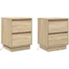 Image de Vidaxl cabinet de chevet 2 pcs chêne sonoma 39 x 34,5 x 50 cm