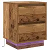 Image de Vidaxl cabinet de chevet avec tiroir bois ancien 39 x 34,5 x 50 cm