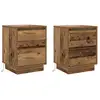 Image de Vidaxl cabinet de chevet 2 pcs bois ancien 39 x 34,5 x 50 cm
