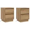 Image de Vidaxl cabinet de chevet 2 pcs chêne artisanal 39 x 34,5 x 50 cm
