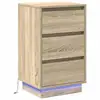 Image de Vidaxl cabinet de chevet avec tiroir chêne sonoma 39 x 34,5 x 65 cm