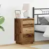 Image de Cabinet De Chevet Avec Tiroir Bois Ancien 39 X 34,5 X 65 Cm Vidaxl