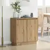 Image de Buffet Led Chêne Artisanal 71 X 34,5 X 75 Cm Bois D'ingénierie Vidaxl