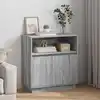 Image de Buffet Led Gris Sonoma 71 X 34,5 X 75 Cm Bois D'ingénierie Vidaxl
