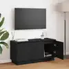 Image de Meuble Tv Chêne Noir 100 X 38 X 49 Cm Bois D'ingénierie Vidaxl