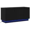 Image de Vidaxl meuble tv chêne noir 100 x 38 x 49 cm bois d'ingénierie