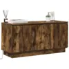 Image de Vidaxl meuble tv chêne fumé 100 x 38 x 49 cm bois d'ingénierie