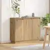 Image de Buffet Led Chêne Artisanal 90 X 32 X 75 Cm Bois D'ingénierie Vidaxl