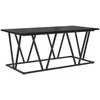 Image de Table basse en chêne noir - vidaXL - 100x50x40 cm - Bois dingénierie et métal - Chêne noir - Rectangulaire