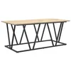 Image de Table basse moderne - vidaXL - Chêne Sonoma - 100x50x40 cm - Bois dingénierie et métal - Rectangulaire