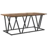 Image de Table basse bois ancien - vidaXL - 100x50x40 cm - Bois dingénierie et métal - Industrielle - Rectangulaire