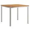Image de Vidaxl tableàmanger marron 90 x 90 x 75 cm bois d'acacia massif