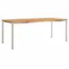 Image de Vidaxl tableàmanger marron 200 x 90 x 75 cm bois d'acacia massif