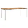 Image de Vidaxl tableàmanger marron 200 x 90 x 75 cm bois de teck massif