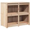 Image de Armoire de cuisine moderne - vidaXL - Bois de pin massif - 106x55x92 cm - Marron - 4 étagères - Rangement pratique