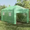 Image de Serre Avec Cadre Pop-up Avec Toit Vert 290 X 580 X 315 Cm Fer Vidaxl