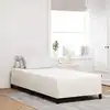 Image de Matelas De Lit Avec Matelas Crème 90 X 200 Cm Tissu Vidaxl