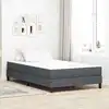 Image de Matelas De Lit Avec Matelas Gris 120 X 190 Cm Tissu Vidaxl
