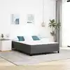 Image de Matelas De Lit Avec Matelas Gris 140 X 200 Cm Tissu Vidaxl