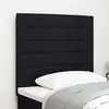 Image de Tête De Lit Noir 80 Cm Tissu Vidaxl